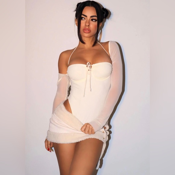 Fashion Nova Mesh Bodysuit - Picture 1 of 3